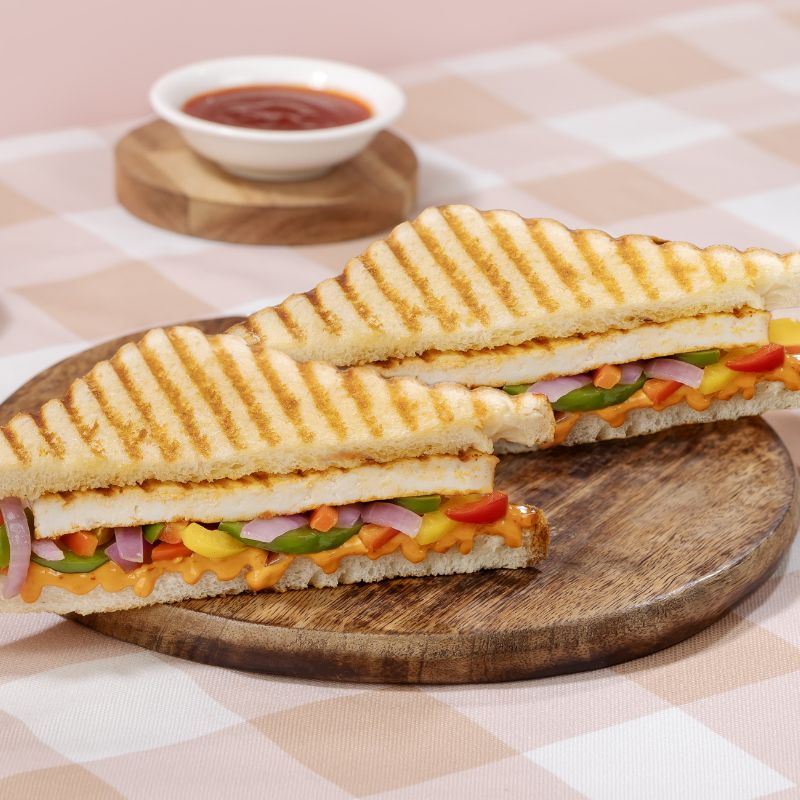 Paneer Tikka Grill Sandwich